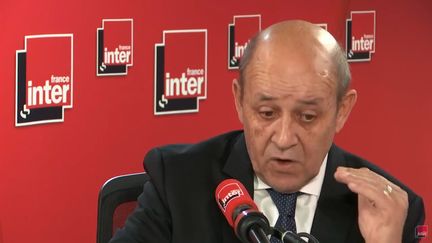 Jean-Yves Le Drian sur France Inter, le 4 février 2019. (FRANCE INTER / RADIO FRANCE)