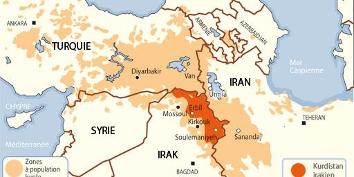 CARTE KURDISTAN IRAKIEN (AFP/LF)