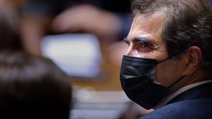 Le président du parti Les Républicains (LR) Christian Jacob&nbsp;lors d'une séance de questions au gouvernement à l'Assemblée nationale à Paris, le 28 septembre 2021. (THOMAS COEX / AFP)