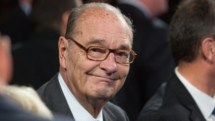 L'ancien président Jacques Chirac lors de&nbsp;la remise du prix de la fondation de l’ancien chef d’Etat (1995-2007)&nbsp;au quai Branly, à Paris, le 21 novembre 2014. (MAXPPP)