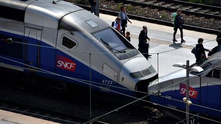 Des trains sont en gare de Marseille (Bouches-du-Rhône), le 23 mai 2018. (GERARD BOTTINO / CROWDSPARK / AFP)