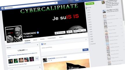 &nbsp; (Le compte Facebook de TV5 Monde piraté par un groupe islamiste © Capture d'écran)