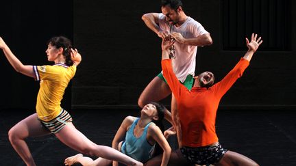 Choregraphie de Anjelin Preljocaj intitulee Empty moves (parts 1, 2 et 3) jouee dans le cadre de la 34e edition du festival Montpellier Danse a l'Agora et interpretee par les danseurs Virginie Caussin, Sergio Diaz, Yan Giraldou et YuriÃ
 (Tsugawa IP3 PRESS/MAXPPP)