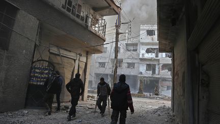 Le fief rebelle de la Ghouta près de Damas (Syrie), le 21 février 2018. (AFP)