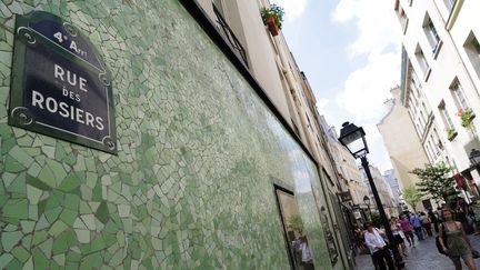 La rue des Rosiers, dans le 4e arrondissement de Paris. (JEAN HEINTZ / AFP)