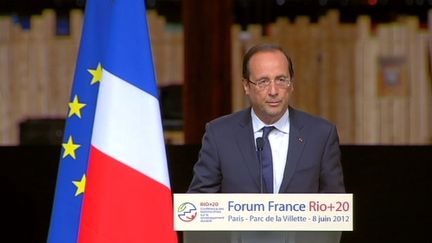 François Hollande le 8 juin 2012 (FTV)