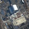 Une image satellite&nbsp;de la centrale nucléaire de Tchernobyl, le 10 mars 2022. (AFP PHOTO / SATELLITE IMAGE ©2022 MAXAR TECH)