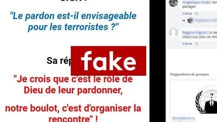 La phrase d'un gendarme du GIGN qui avait déjà été faussement attribuée à Vladimir Poutine&nbsp; (Capture d'écran Facebook)