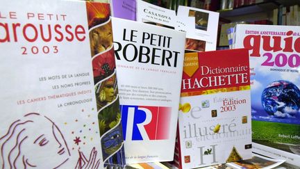 Dictionnaires exposés en bonne place dans une librairie à Caen
 (MYCHELE DANIAU / AFP)