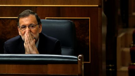 Le Premier ministre espagnol Mariano Rajoy au parlement espagnol, à Madrid (Espagne), le 2 septembre 2016.&nbsp; (SUSANA VERA / REUTERS)