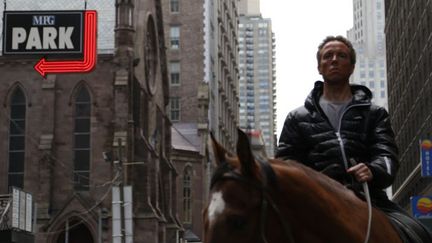 Thierry Costesèque remonte Broadway à cheval
 (Thierry Costesèque )