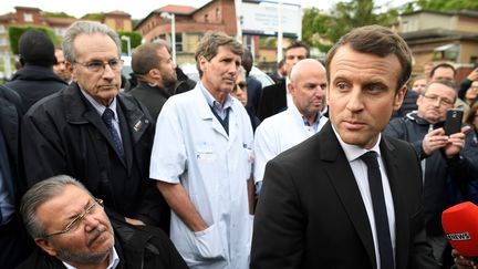 Macron à l'hôpital de Garches