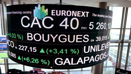 Le quartier général d'Euronext,&nbsp;principale place boursière de la zone euro,&nbsp; à la Défense, près de Paris, le 24 avril 2017. (ERIC PIERMONT / AFP)