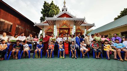 le «festival des enfants de cristal», se déroule notamment dans les régions de Mae Hong Son et de Mae Sariang (nord de la Thaïlande) où vivent les Shans depuis le Xème siècle.  (Li Mangmang/Xinhua/Sipa)