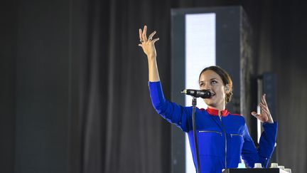 Jain s'est produite cet été, une nouvelle fois, dans les plus grands festivals européens, ici au Paléo à Nyon, en Suisse. (MARTIAL TREZZINI / KEYSTONE)