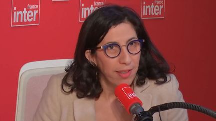 Rima Abdul Malak, la ministre de la Culture, invitée le 9 février sur France Inter. (FRANCE INTER / RADIOFRANCE)