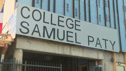 À Valenton, dans le Val-de-Marne, un collège qui porte le nom de Samuel Paty a ouvert ses portes à la rentrée scolaire. (CAPTURE D'ÉCRAN FRANCE 3)