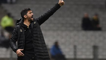 L'entraîneur du FC Nantes, Sergio Conceiçao. (JEAN-SEBASTIEN EVRARD / AFP)