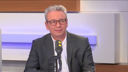 Nordine Hachemi, le PDG de Kaufman &amp; Broad, le mardi 30 octobre 2018. (RADIO FRANCE / FRANCEINFO)