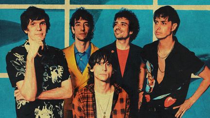 Nikolai Fraiture, Albert Hammond Jr., Fabrizio Moretti, Julian Casablanca (de gauche à droite) et Nick Valensi. (Presse)