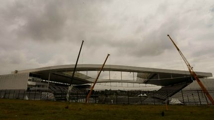 L'Arena Corinthians, à l'est de Sao Paulo, le 17 mars 2015