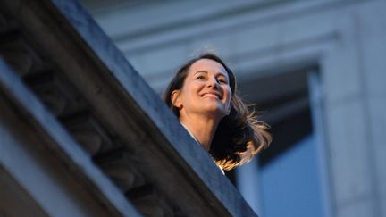 Ségolène Royal sur la terrasse de Solférino, le 7 mai 2007, après sa défaite au second tour de la présidentielle.&nbsp; (MAXPPP)