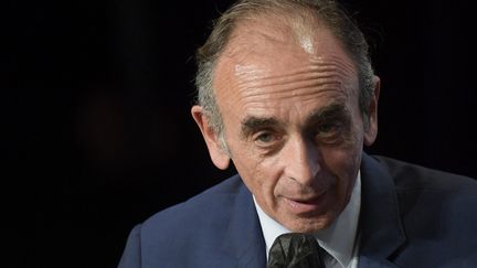 Eric Zemmour à Versailles (Yvelines), le 19 octobre 2021. (FRANCOIS PAULETTO / HANS LUCAS / AFP)