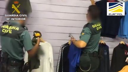 Capture écran de la vidéo diffusée par la Guardia Civil après la saisie.&nbsp; (CAPTURE ECRAN GUARDIA CIVIL)