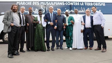 Une trentaine d'imams ont entamé une marche des musulmans contre le terrorisme samedi 8 juillet. (LP/AUR?LIE LADET / MAXPPP)