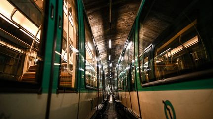 Dépôt du métro parisien, le 20 octobre 2022.&nbsp; (CHRISTOPHE ARCHAMBAULT / AFP)