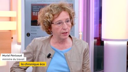 Invitée de Jean-Paul Chapel, jeudi 2 novembre dans l'émission ": l'éco", Muriel Pénicaud, ministre du Travail, a évoqué les prochaines réformes pour réduire le chômage. (FRANCEINFO)