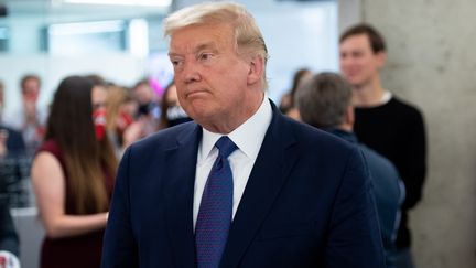 Donald Trump, à son siège de campagne, à Arlington (Virginie), le 3 novembre 2020. (SAUL LOEB / AFP)