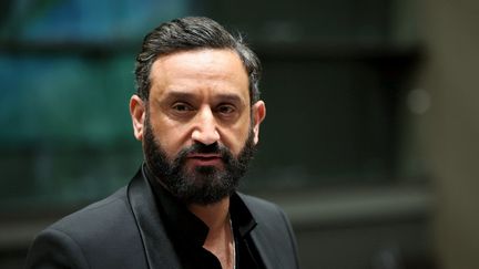 L'animateur de l'émission "Touche pas à mon poste", Cyril Hanouna, auditionné à l'Assemblée nationale, à Paris, le 14 mars 2024. (ALAIN JOCARD / AFP)