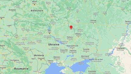 Quatre soldats ont été tués et deux blessés lors d'un bombardement à Choumi, dans l'est de l'Ukraine, le 26 mars 2021. (GOOGLE MAPS)