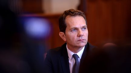 Le procureur de la République de Blois (Loir-et-Cher), Frédéric Chevalier, lors d'une conférence de presse le 14 juin 2018. (GUILLAUME SOUVANT / AFP)