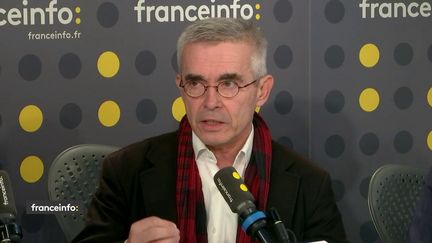 Yves Veyrier, secrétaire général de Force ouvrière (FO) était l'invité de franceinfo vendredi 22 novembre 2019. (FRANCEINFO / RADIO FRANCE)