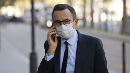 Bruno Retailleau,&nbsp;président du groupe&nbsp;des Républicains&nbsp;au Sénat, le 21 octobre 2020, à Paris. (LUDOVIC MARIN / AFP)