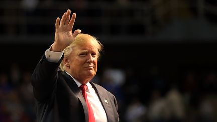 Donald Trump tient un discours au&nbsp;Mississippi Coast Coliseum à Biloxi, le 2 janvier 2016. (SPENCER PLATT / GETTY IMAGES NORTH AMERICA)