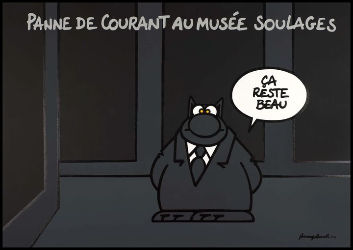 "Panne de courant au Musée Soulages", un dessin de Philippe Gelück. (PHILIPPE GELUCK)