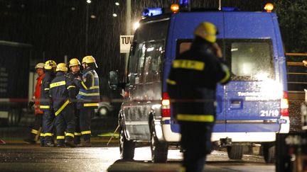 &nbsp; (L'incendie d'un journal de Hambourg cette nuit a été très rapidement maîtrisé © REUTERS/Vincent Kessler)