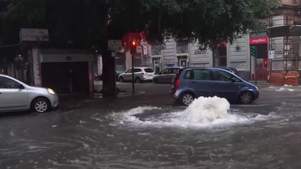 Des pluies torrentielles se sont abattues sur la Sicile. (CAPTURE ECRAN FRANCE 2)