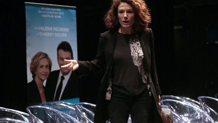 Chantal Jouanno, à Châtenay-Malabry&nbsp;en décembre 2015, durant la campagne des élections régionales. (JACQUES DEMARTHON / AFP)