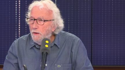 Jacques Vendroux, responsable du service des sports de Radio France, invité de franceinfo mardi 17 juillet 2018. (RADIO FRANCE / FRANCE INFO)