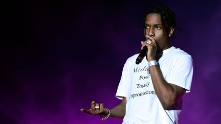 Le rappeur américain A$AP Rocky sur scène lors du festival Coachella en 2016.&nbsp; (FRAZER HARRISON / GETTY IMAGES NORTH AMERICA)