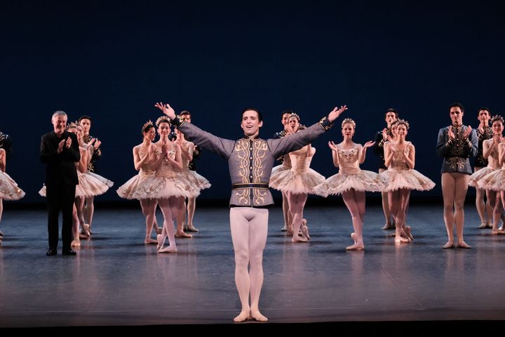 Marc Moreau nommé danseur étoile à l'issue d'une représentation de Ballet Impérial de George Balanchine au Palais Garnier le jeudi 2 mars 2023 (Agathe Poupeney OnP)