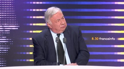 Gérard Larcher, président LR du Sénat, était mercredi 26 avril l’invité du 8h30 franceinfo. (FRANCEINFO)