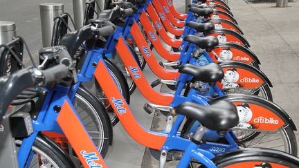 Les vélos partagés Citi Bike à New-York (BENNETT RAGLIN / GETTY IMAGES NORTH AMERICA)