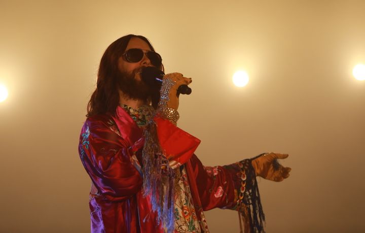 Jared Leto, christique, samedi soir à Rock en Seine.
 (Gilles Scarella / FTV)