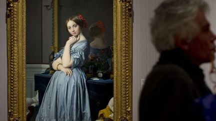 Le "Portrait de la comtesse d'Haussonvoille" d'Ingres exposé au Mauritshuis à La Haye
 (Peter Dejong / AP / SIPA)