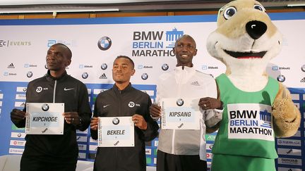 Kipchoge, Kipsang, Bekele : trio de choc. (WOLFGANG KUMM)